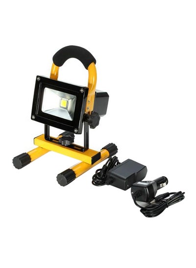 Buy Rechargeable LED Flood Light Yellow/Black in UAE