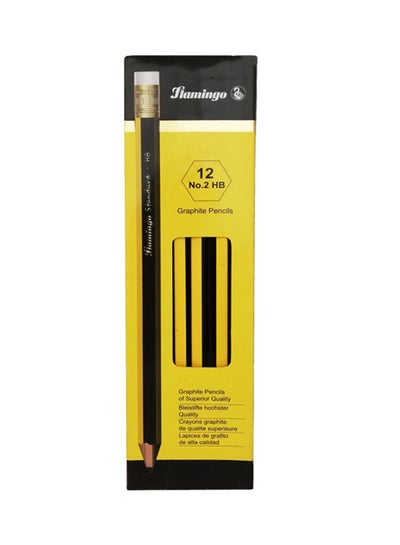 Buy 12-Piece Pencil Set Black in UAE