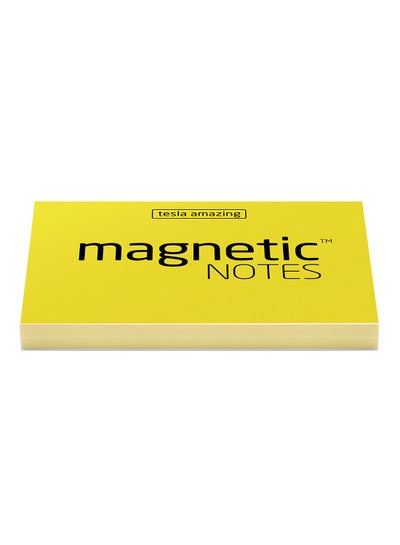 Buy 100-Sheets Magnetic Notes - Small Yellow in UAE