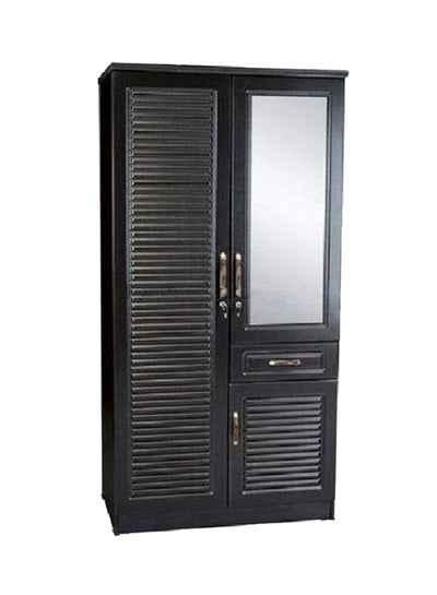 Buy Wooden Wardrobe Cabinet Black in UAE