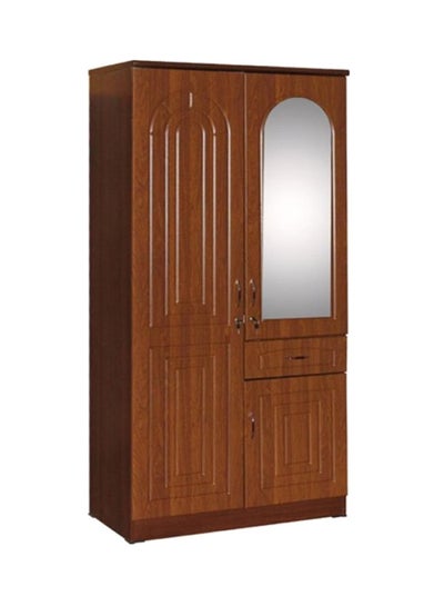 Buy Wooden Wardrobe Cabinet Brown in UAE