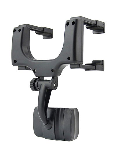 Buy Car Rear-View Mirror Phone Mount Black in UAE