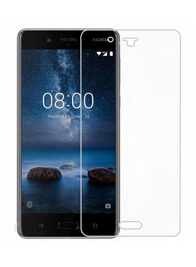 Buy Tempered Glass Screen Protector For Nokia 8 Clear in UAE