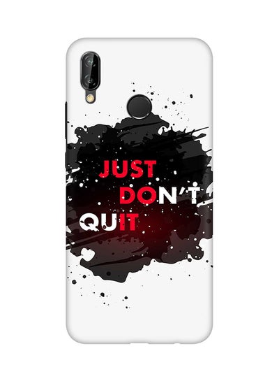 اشتري غطاء واقٍ لهاتف هواوي نوفا 3e / هواوي P20 لايت مزين بعبارة "Just Don't Quit" في السعودية