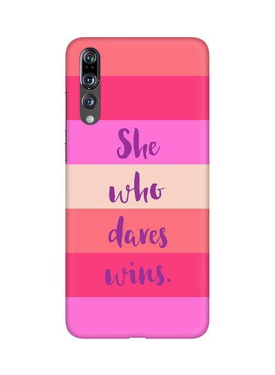 Buy Protective Case Cover For Huawei P20 Pro She Who Dares Wins in UAE