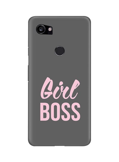 Buy Protective Case Cover For Google Pixel 2 XL Girl Boss (Grey) in UAE