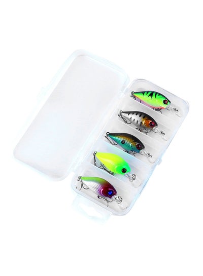 Buy 5 Piece Artificial Fishing Lure With Treble Hooks Set 67.3grams in UAE