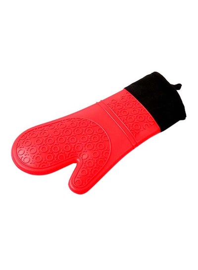 Buy Silicon Oven Mitts Red/Black 2x19x36centimeter in Egypt