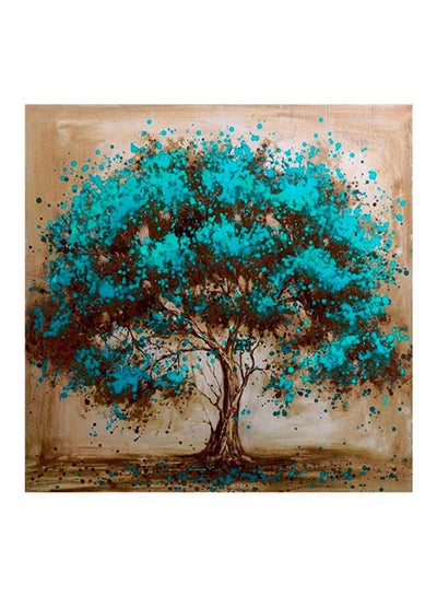 Buy Tree Resin Rhinestone Mosaic Cross Stitch Wall Decor Multicolour 25 x 25cm in UAE