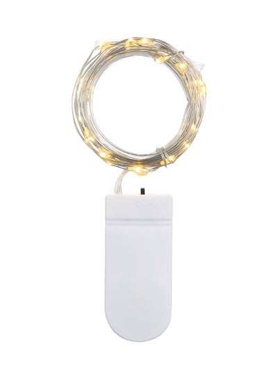 اشتري حبل أضواء LED من سلك نحاس تعطي مظهراً نجمياً أبيض 2متر في مصر