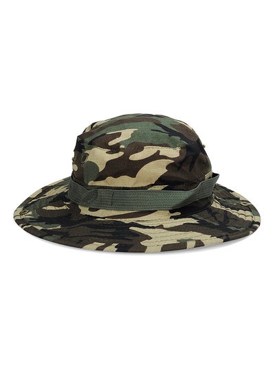 Buy Outdoor Fishing Bucket Hat HL006 Green/Beige in Saudi Arabia