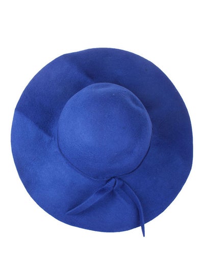 Buy Vintage Wide Brim Bowler Hat HL013 Blue in Saudi Arabia