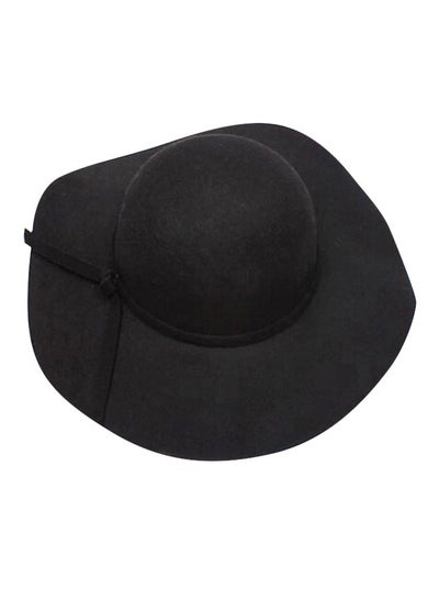 Buy Wide Brim Fedora Bowler Hat HL018 Black in UAE