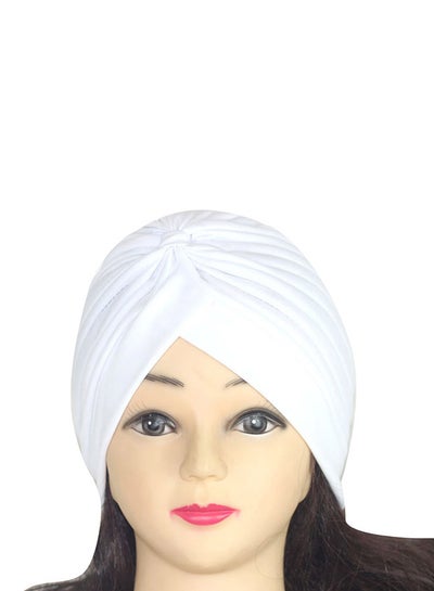 Buy Solid Multifunctional Turban HL197 White in Saudi Arabia