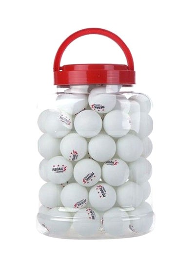 Buy 60-Piece 3-Star Ping-Pong Table Tennis Ball Set - 40 mm in UAE