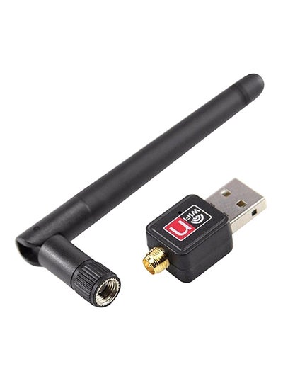 اشتري USB Aerial Wireless Wi-Fi Adapter T98 Black في مصر