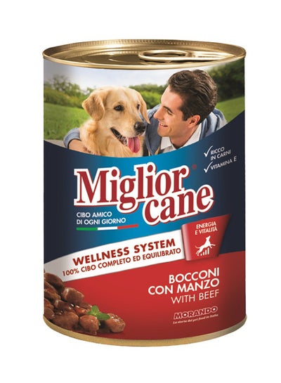 Buy Cane Chunks Beef Wet Food 405grams in UAE