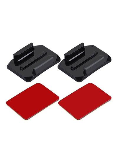 Buy Set Of 2 PU11 Curved Mounts With Adhesive Mount Stickers For GoPro Black in UAE