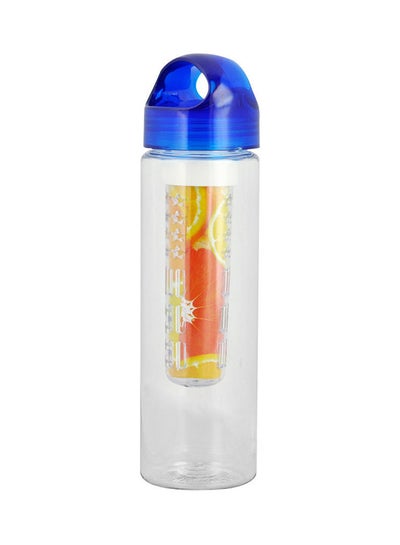 Buy Fruit Infuser Water Bottle Blue/Clear 700ml in UAE