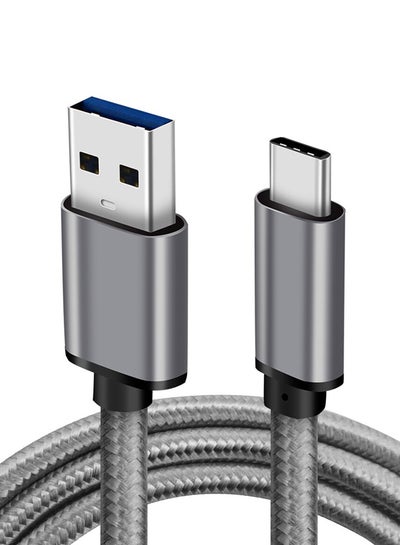 Buy Type-C Data Sync And Charging Cable Grey/Black in UAE