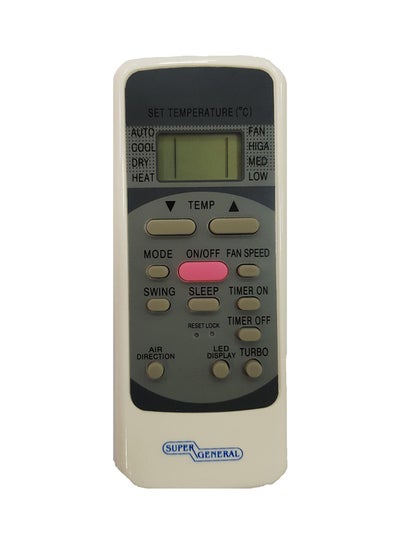 Buy Air Conditioner Remote Control Off White/Grey in UAE