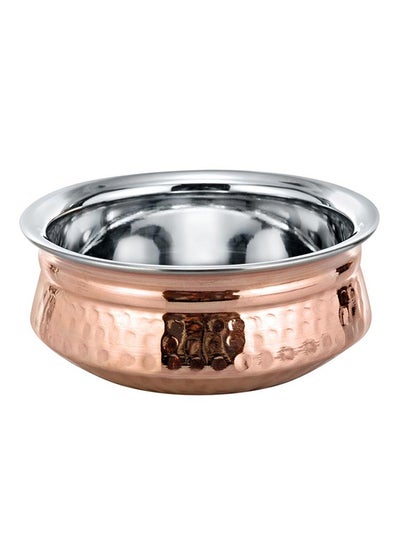 Buy Copper Handi Pot Silver/Copper 1030ml in Saudi Arabia