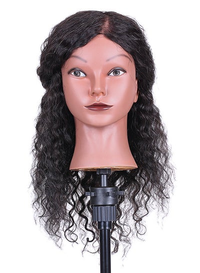 Buy Hair Dummy Head + Clamp Holder Tool Set Black in UAE