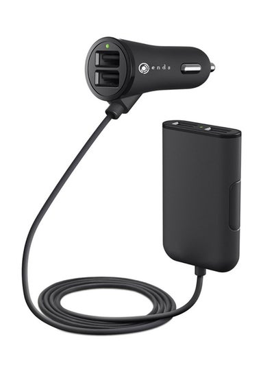 Buy 4-Port Car Charger Black in Saudi Arabia