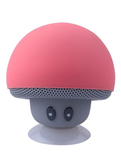 Buy Mini Mushroom Bluetooth Speaker With Mic Red/Grey in UAE