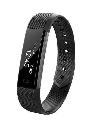 Buy ID115 Water Resistant Fitness Tracker Black in UAE