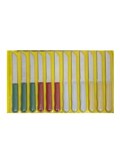 Buy 12-Piece Kitchen Knives Set Multicolour in UAE