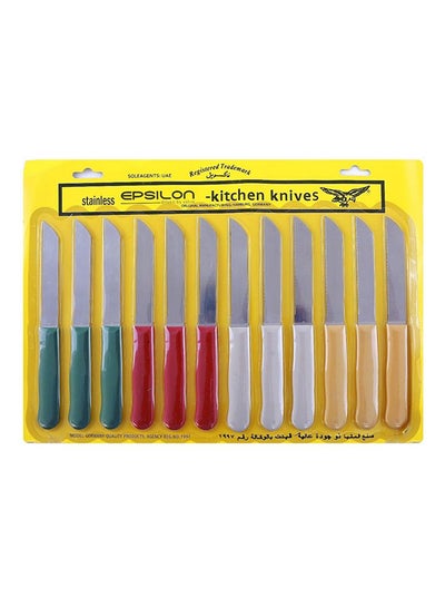 Buy 12- Piece Knives Set Multicolour in UAE