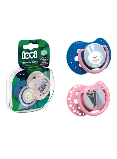 Buy 2-Piece Follow The Rabbit Dynamic Soother Silicone 3-6 Months 22 859Girl in Egypt