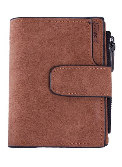 Buy Vintage Design Wallet Brown in Saudi Arabia