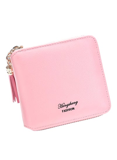 Buy Multifunctional Leather Wallet Pink in UAE