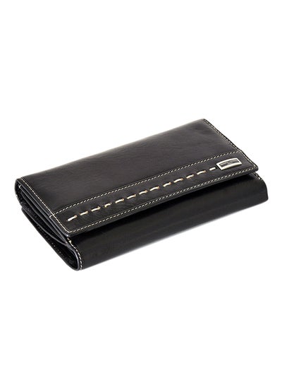 Buy Arrow Bi-Fold Wallet Black/Chrome in UAE