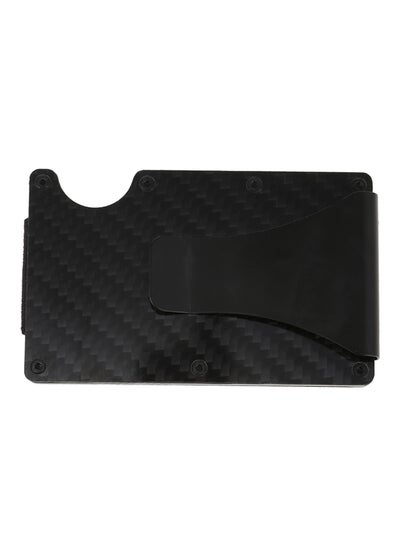 Buy Carbon Fiber Anti-Theft Wallet Black in Saudi Arabia