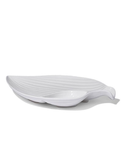 Buy Nurture Canopy Dip Plate White 36cm in UAE