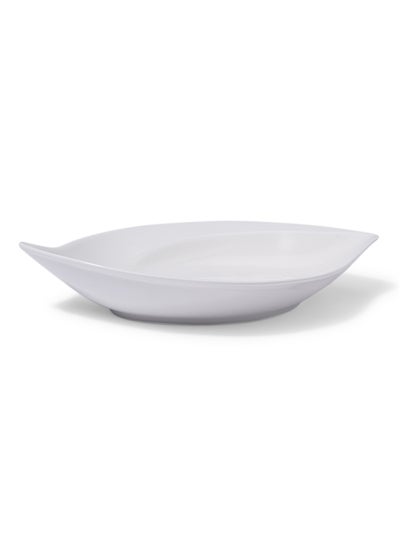 Buy Nurture Canopy Leaf Bowl White 38centimeter in UAE