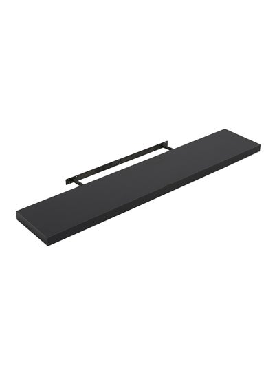 Buy Floating Wall Shelf Black 4x120x23.5centimeter in UAE