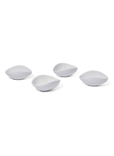 Buy 4-Piece Serving Bowl Set White 10centimeter in UAE