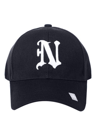 اشتري قبعة بيسبول بأزرار كبس من الخلف مطرزة برمز NY أسود في السعودية