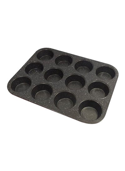 Buy 12 Cake Mould Set Black in Saudi Arabia