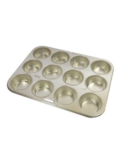 Buy 12 Cake Mould Set Silver in Egypt