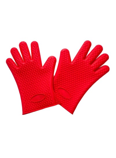 Buy Heat Resistant Gloves Red in Saudi Arabia