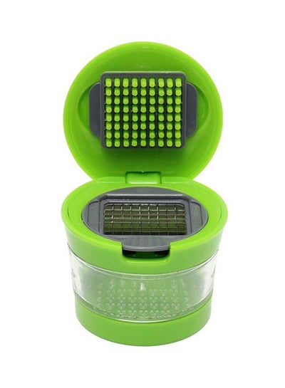 Buy Garlic Chopper Green 6.99x6.99x6.35centimeter in Saudi Arabia