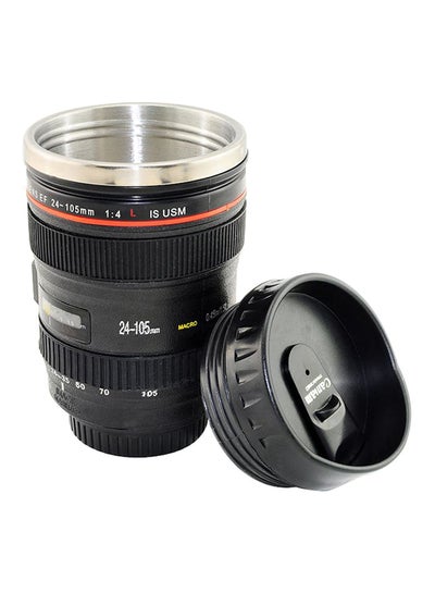 Buy Camera Lens Shape Coffee Mug Black/Silver/Red in Saudi Arabia