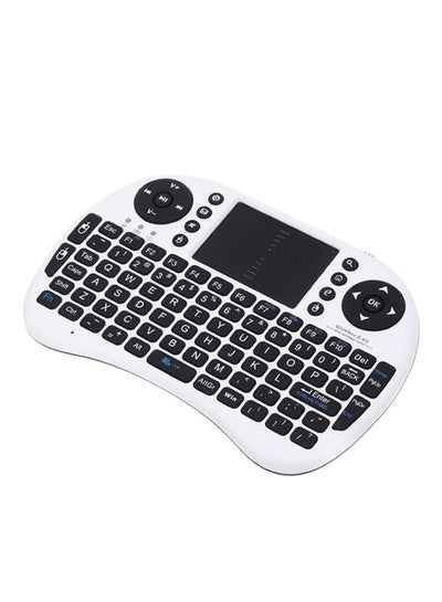 اشتري لوحة مفاتيح لاسلكية للتحكم عن بعد ومزودة بلوحة لمس أبيض/أسود في الامارات