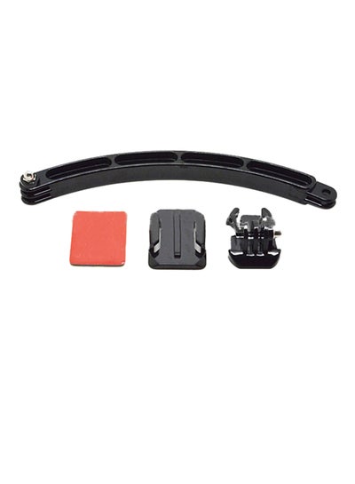 Buy Adjustable Curved Mount With Helmet Extension For GoPro Hero 3+ Black/Red in UAE