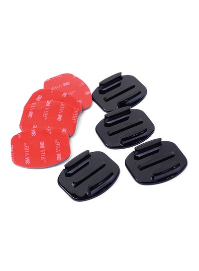 Buy 8-Piece Flash Adhesive Mounts For GoPro Cameras Set Black in Saudi Arabia